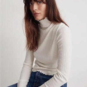 Madewell Cropped Long-Sleeve Turtleneck Tee
